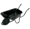 85L Metal Tray Contractors Wheelbarrow Pneumatic Tyre Steel Frame